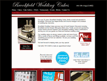Tablet Screenshot of brookfieldweddingcakes.com